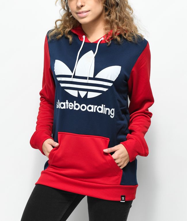 adidas sweatshirt red blue white